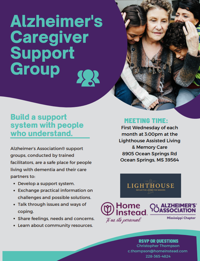 Alzheimer's Caregiver Support Group - Ocean Springs - April 2025